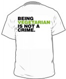 Being Vegetarian Is Not A Crime T-Shirt