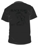 Black Flag - My War TShirt (black on black)