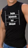 Kein Mensch ist illegal - Muscleshirt (fence)