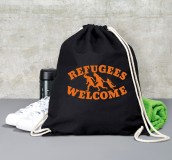 Refugees Welcome (ORANGE) Gymbag