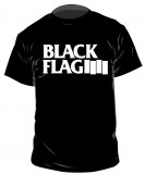 Black Flag - big logo (whiteprint) TShirt