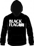 Black Flag - big logo (whiteprint) Hoodie