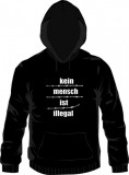 Kein Mensch ist illegal - Hoodie (barbwire)