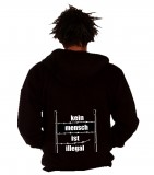 Kein Mensch ist illegal - Zipper (Zaun)