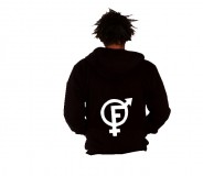 FCKR Logo Motiv Zipper Girl