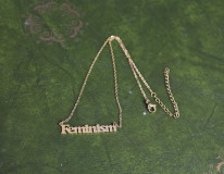 Halskette - Feminism - Gold