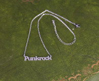 Kurze Halskette - Punkrock - Silber