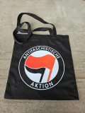 Antifaschistische Aktion - Stoffbeutel Schwarz