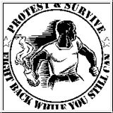 Protest & Survive - black print T-Shirt