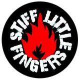 Stiff Little Fingers (flame) - Button