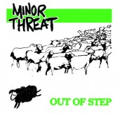 Minor Threat - out of step - Aufnäher grün