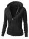 Kapuzen-Zipper Fair Trade girl schwarz Kapuzen-Zipper Fair Trade girl schwarz