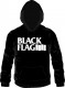 Black Flag - big logo (whiteprint) Hoodie