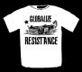 Globalize Resistance -black print T-Shirt