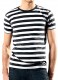 Stripy TShirt men black white