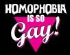 Homophobia is so gay - Aufnäher